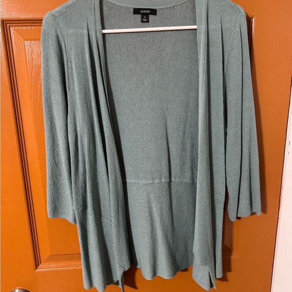Alfani Women's Draped Cardigan - Soft Green - Picture 1 of 4